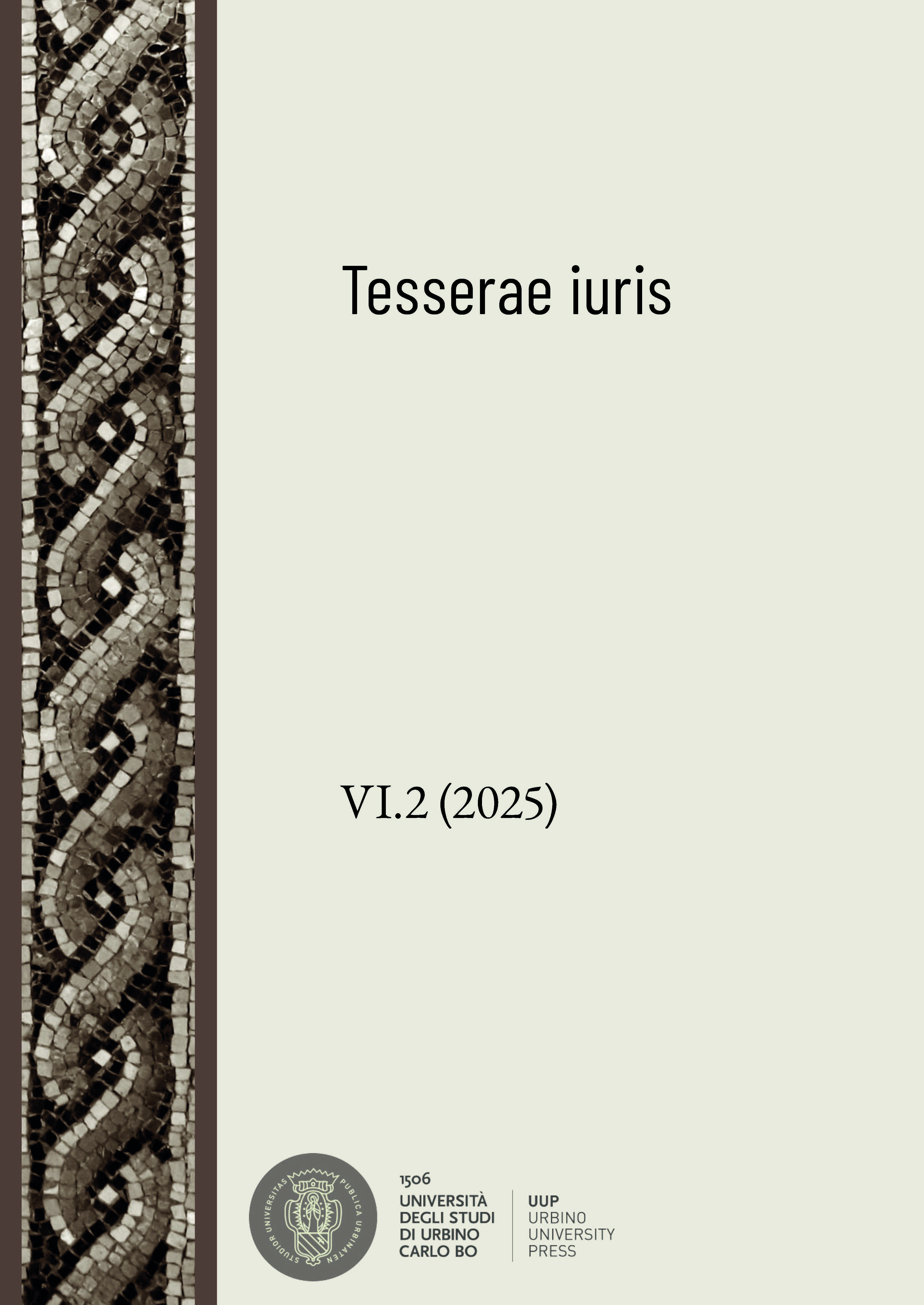 Copertina Vol. 2 2025 Tesserae iuris