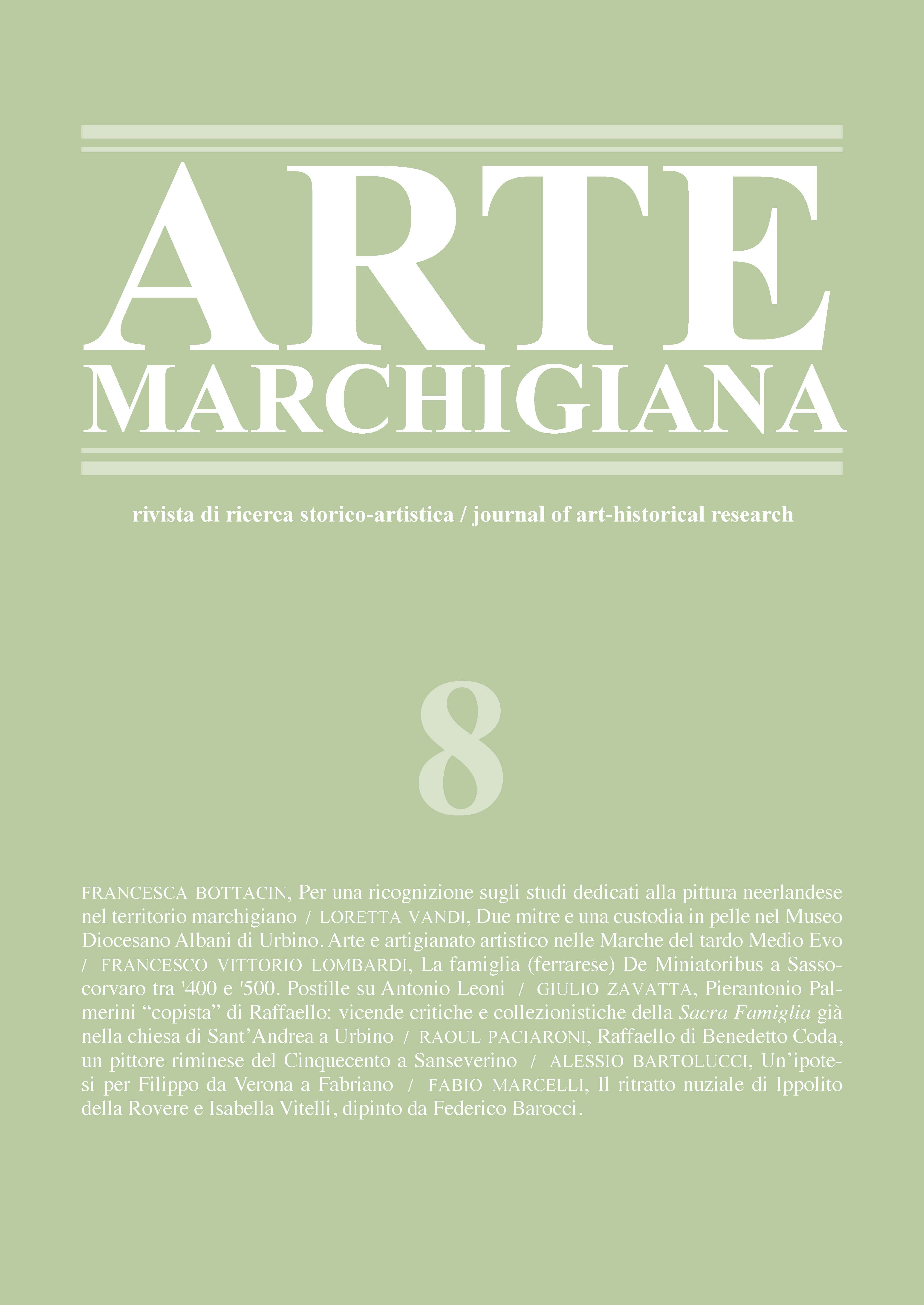 Copertina Arte Marchigiana