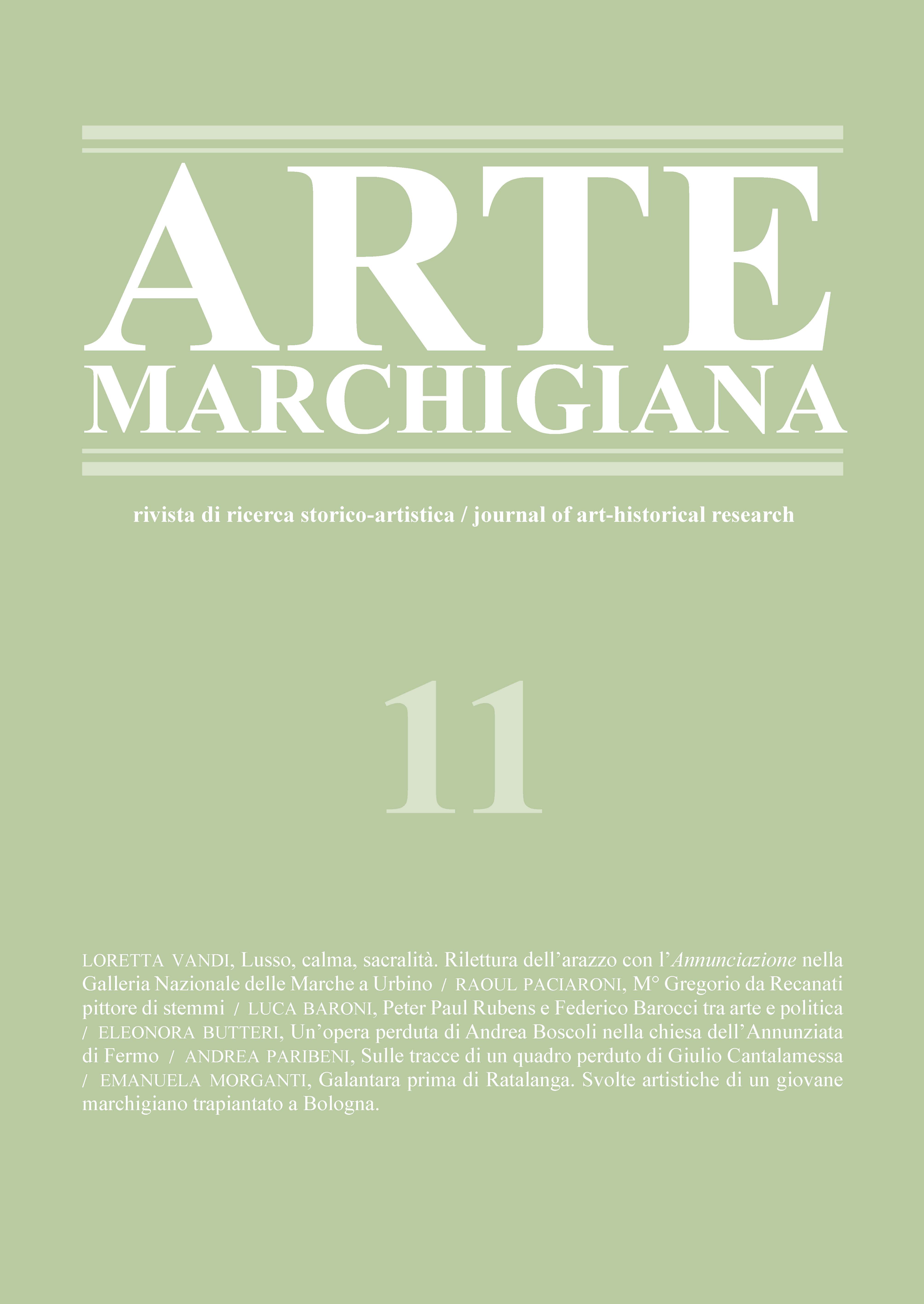 Copertina Arte Marchigiana