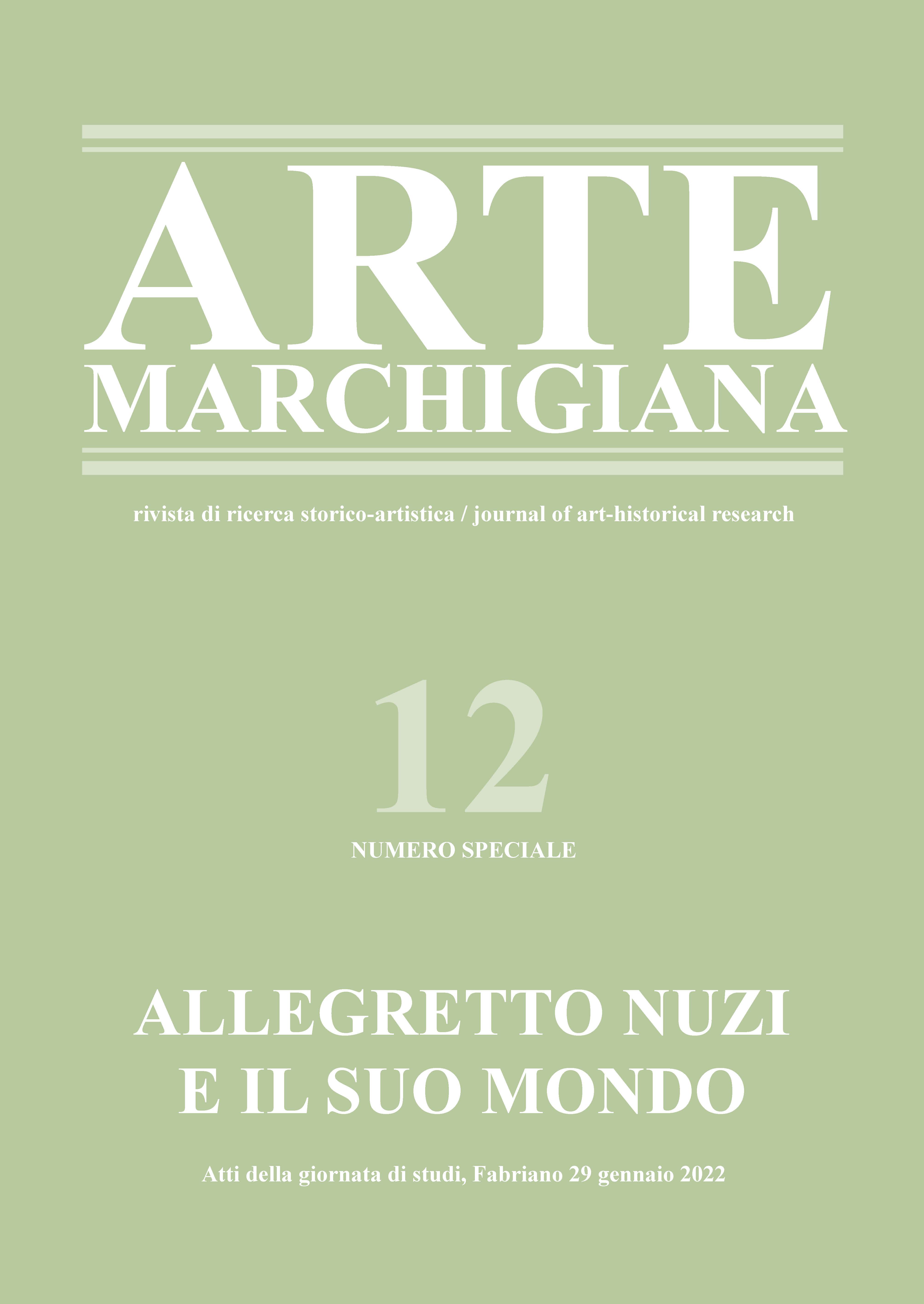 Copertina Arte Marchigiana